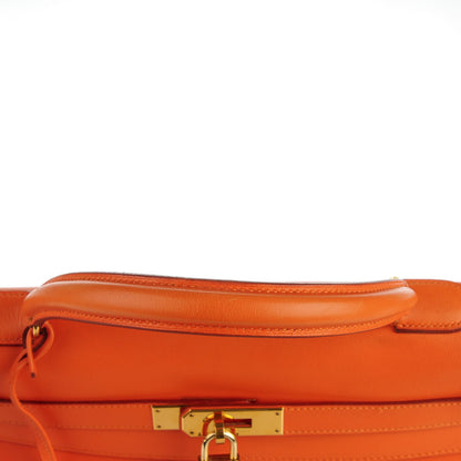 Hermes Veau Gulliver Kelly Retourne 35 Orange 28 of 31