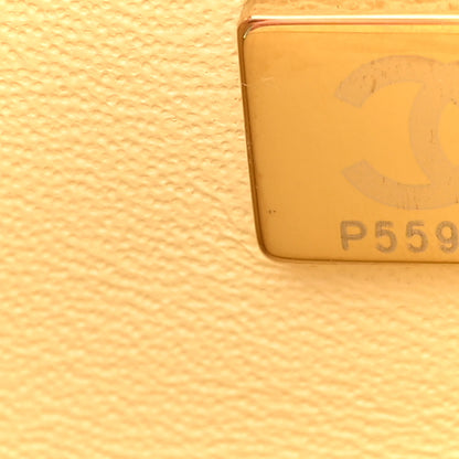 Chanel Lambskin Quilted Mini Top Handle Rectangular Flap Yellow 7 of 12