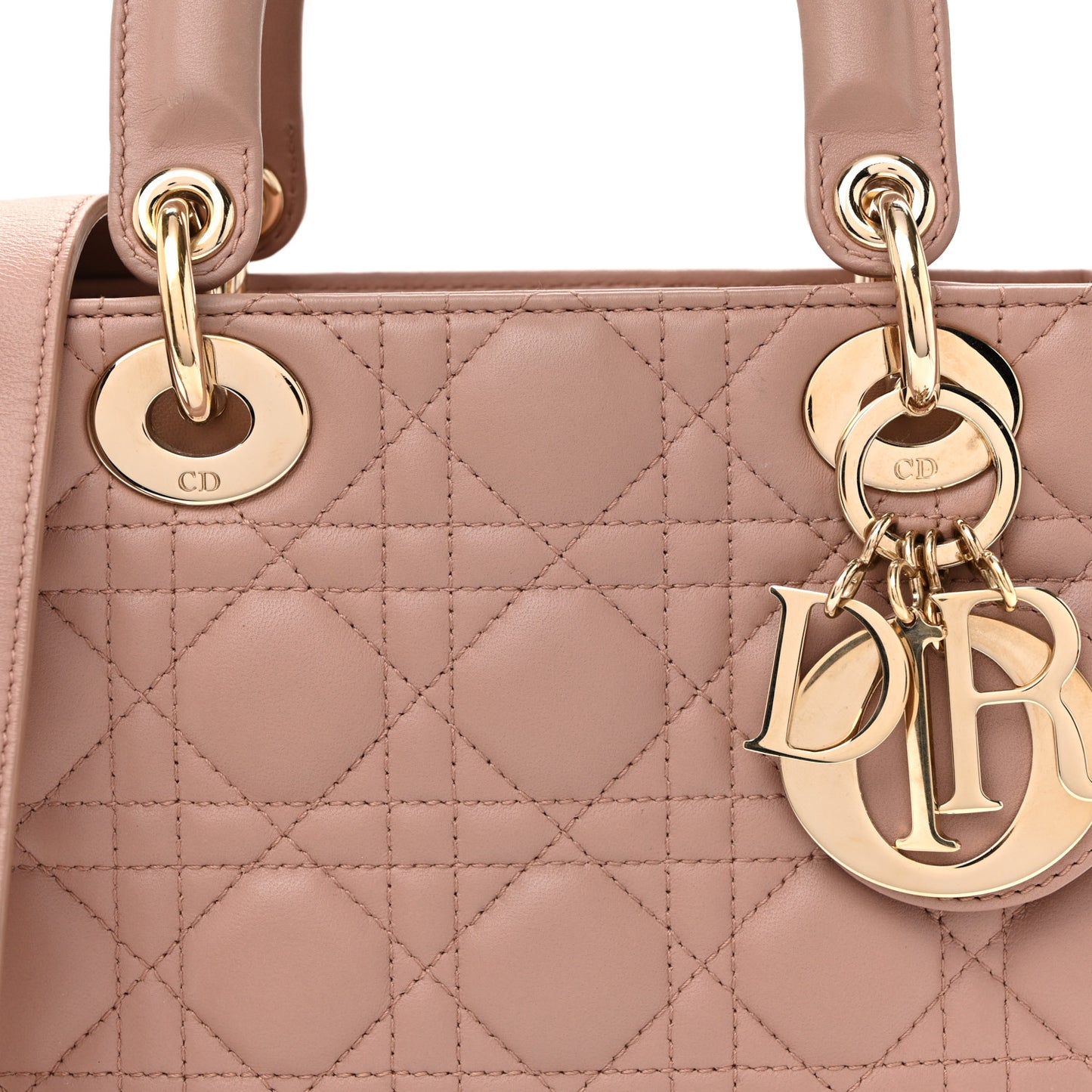 Lambskin Cannage Small My ABCDior Lady Dior Blush