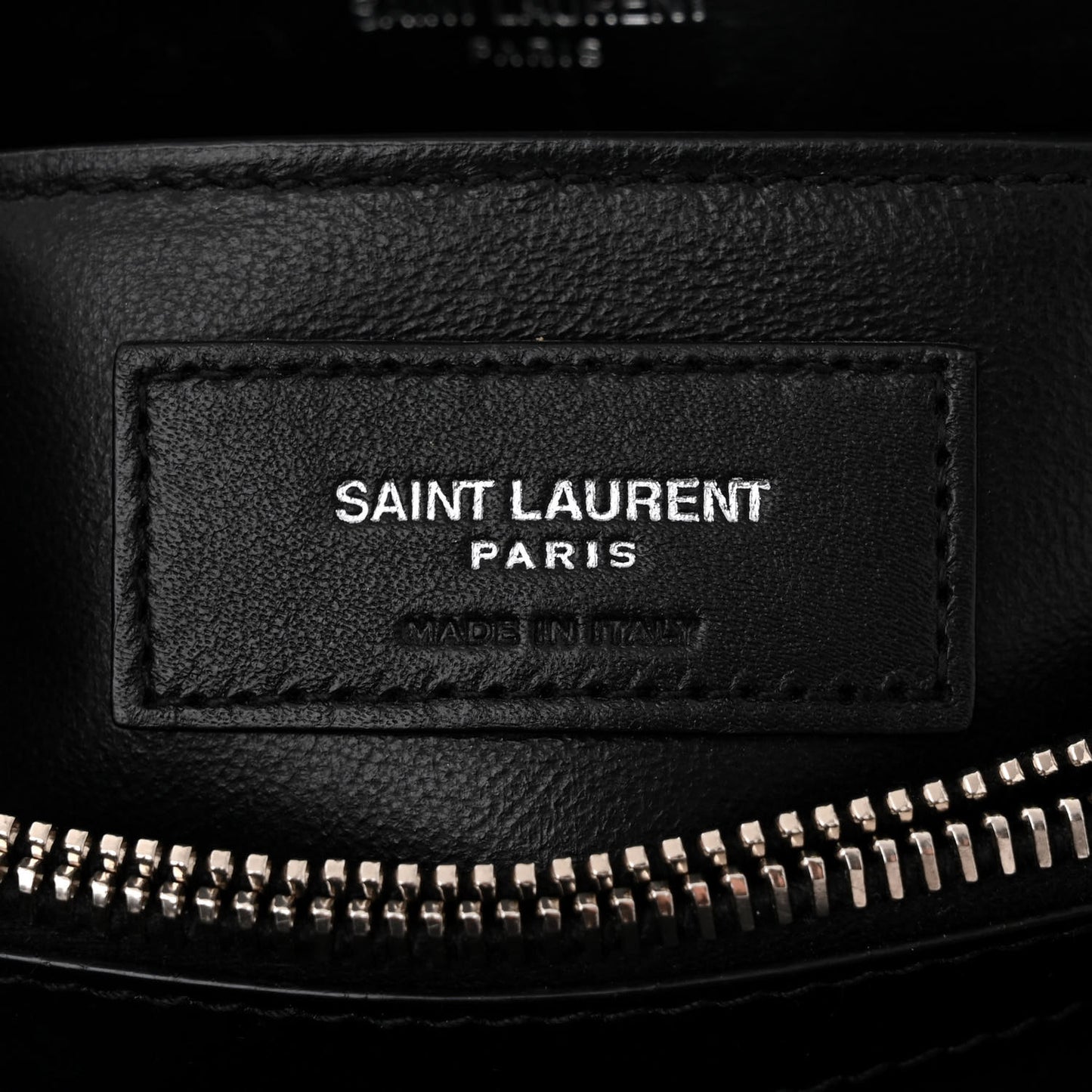 Calfskin Y Quilted Monogram Small Loulou Chain Satchel Black