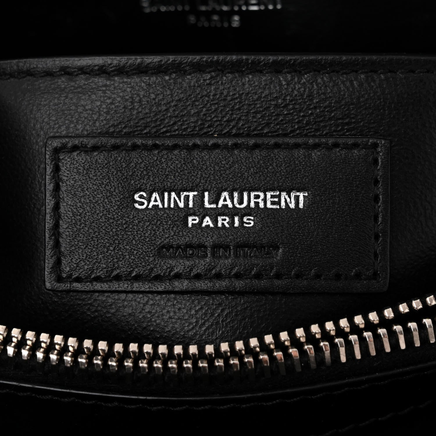 Saint Laurent Calfskin Y Quilted Monogram Small Loulou Chain Satchel Black 6 of 10