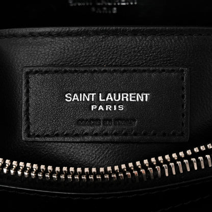Saint Laurent Calfskin Y Quilted Monogram Small Loulou Chain Satchel Black 6 of 10