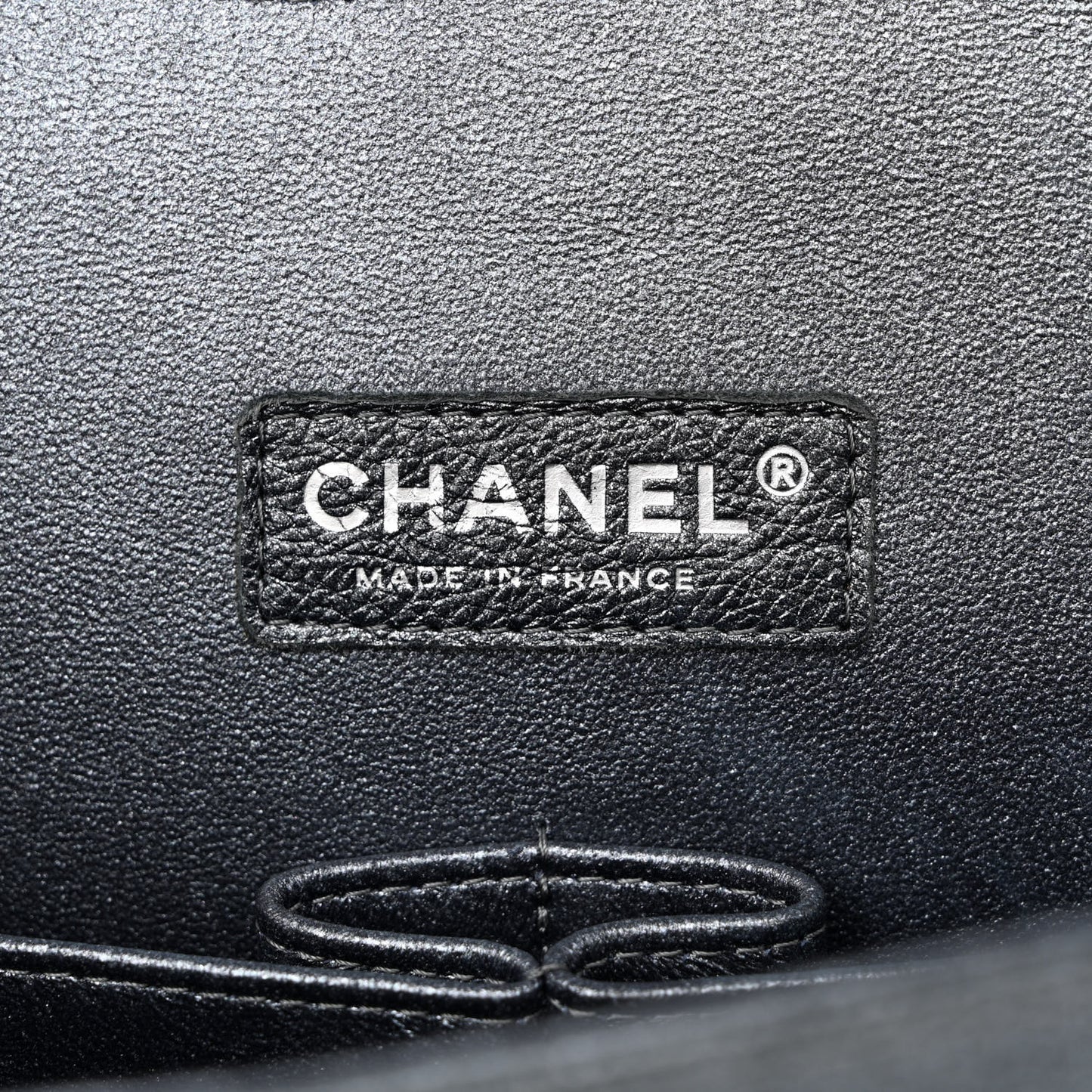 Metallic Caviar Quilted Maxi Double Flap Charcoal