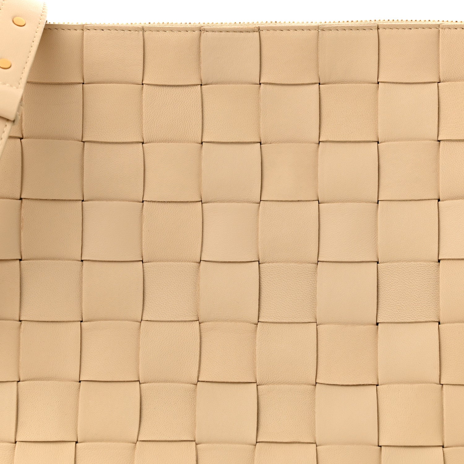 Bottega Veneta Lambskin Maxi Intrecciato Bowling Cassette Shoulder Bag Porridge 8 of 10