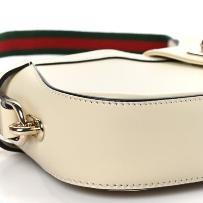 Gucci Calfskin Mini Moon Side Shoulder Bag Ivory 9 of 10