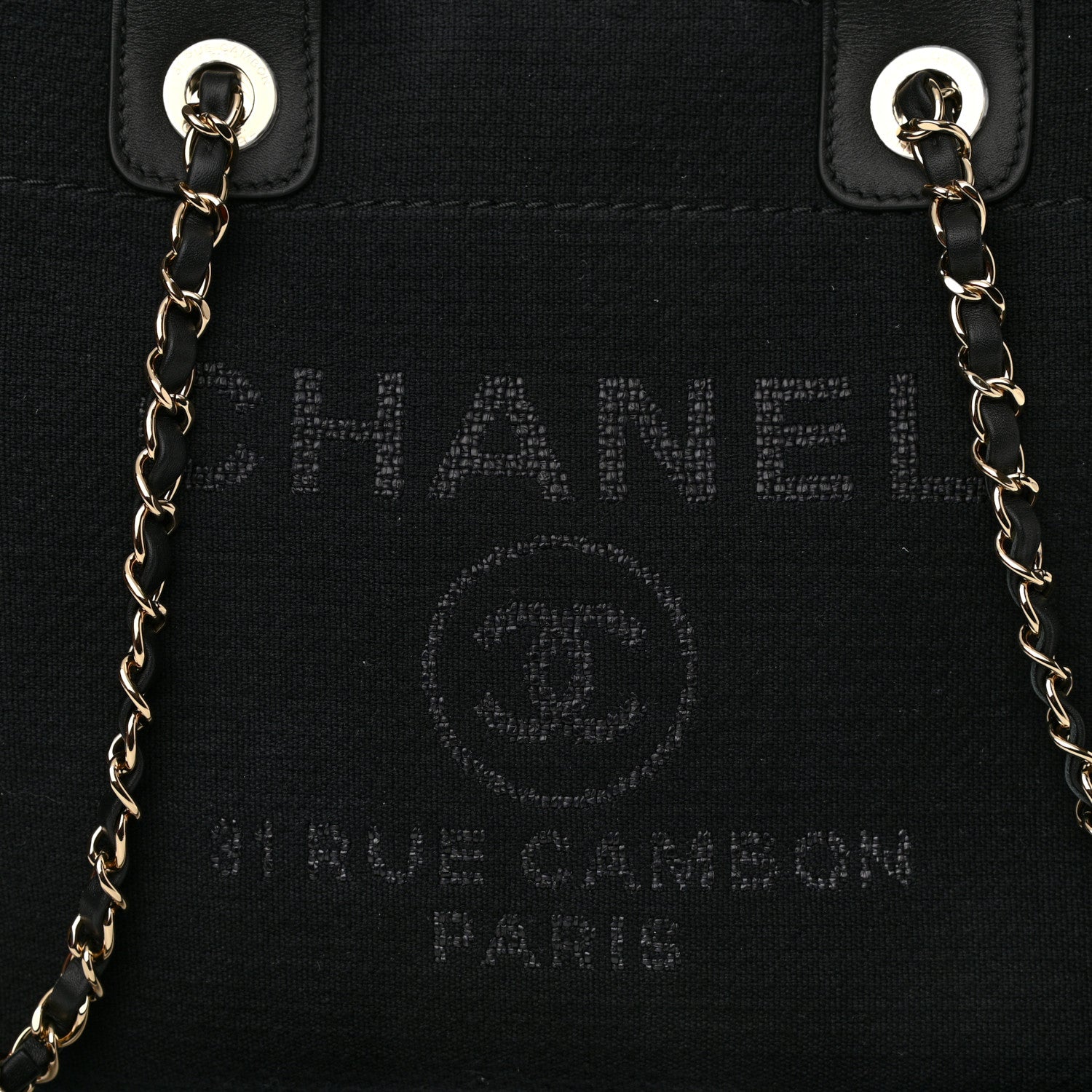 Chanel Mixed Fibers Small Deauville Tote Black 9 of 11