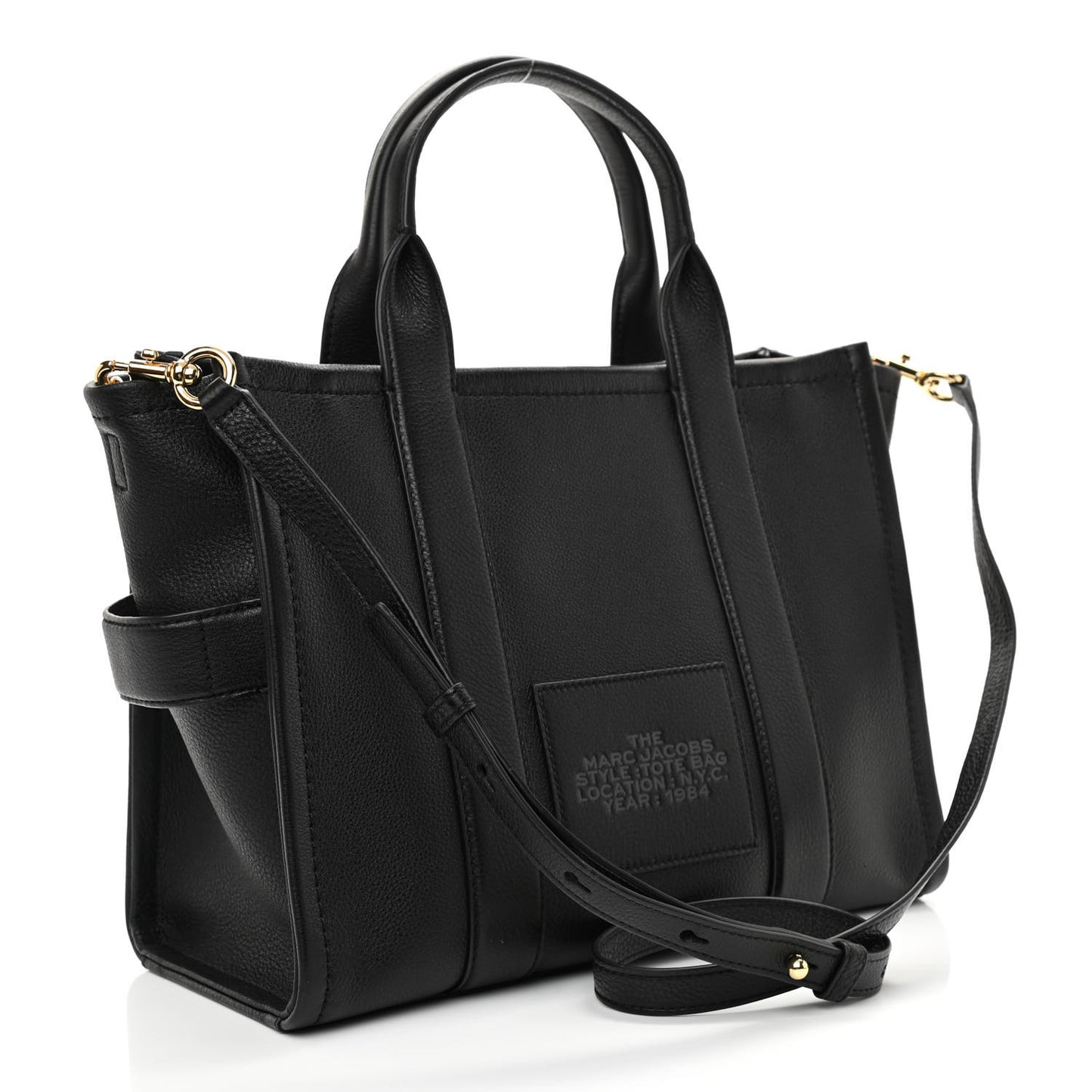 Grained Calfskin Medium The Tote Bag Black