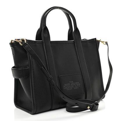 Marc Jacobs Grained Calfskin Medium The Tote Bag Black 2 of 9