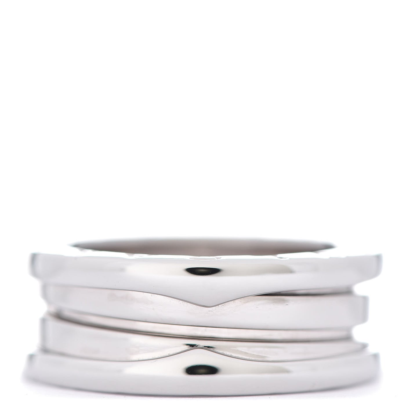 18K White Gold B.Zero1 Two-Band Ring 53 6.25