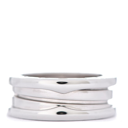 Bulgari 18K White Gold B.Zero1 Two-Band Ring 53 6.25 1 of 6