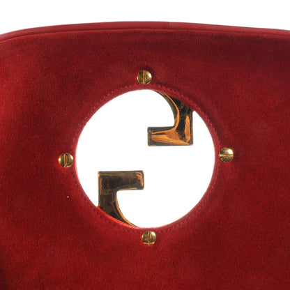 Gucci Suede GG Shoulder Bag Red 8 of 8