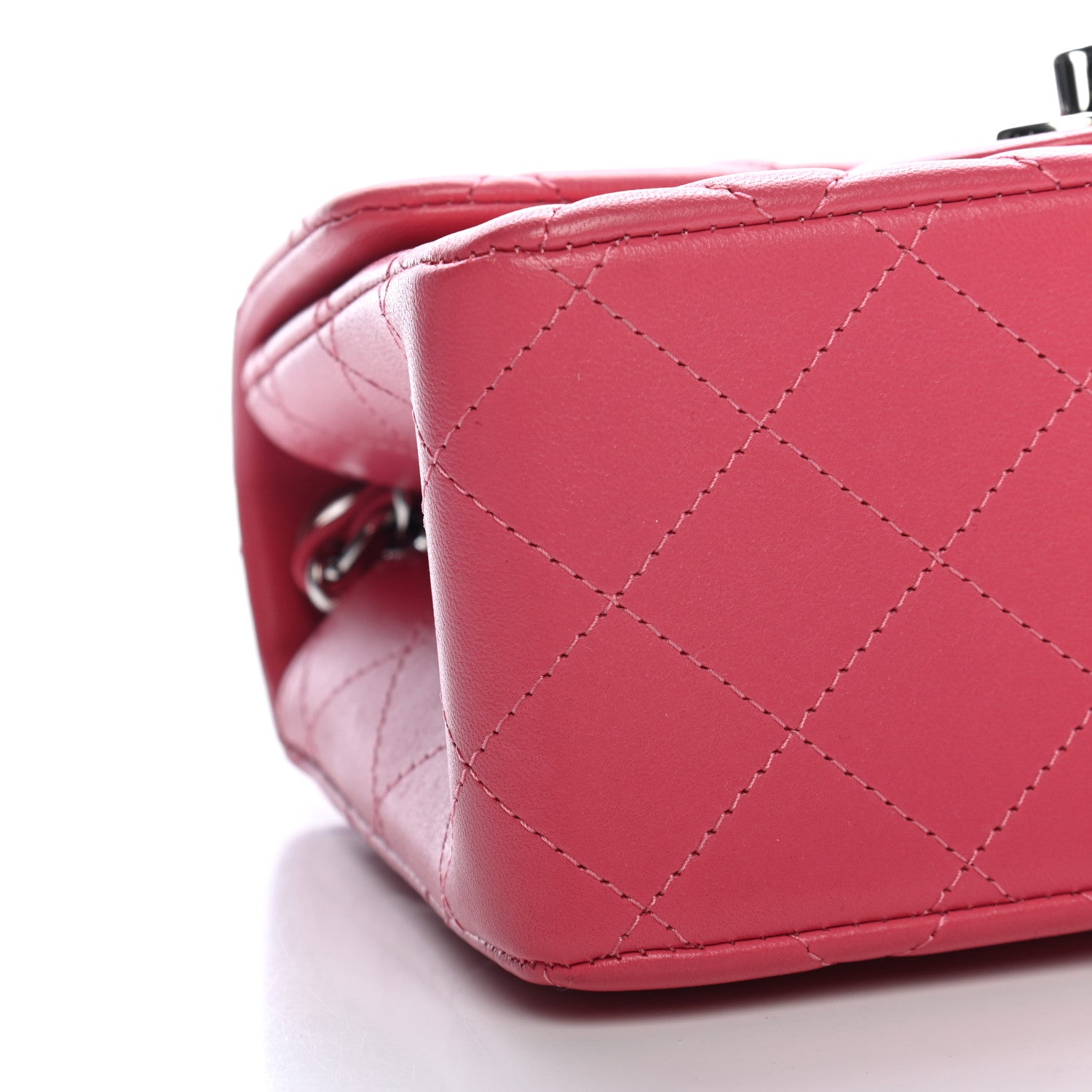 Chanel Lambskin Quilted Mini Square Flap Pink 8 of 9