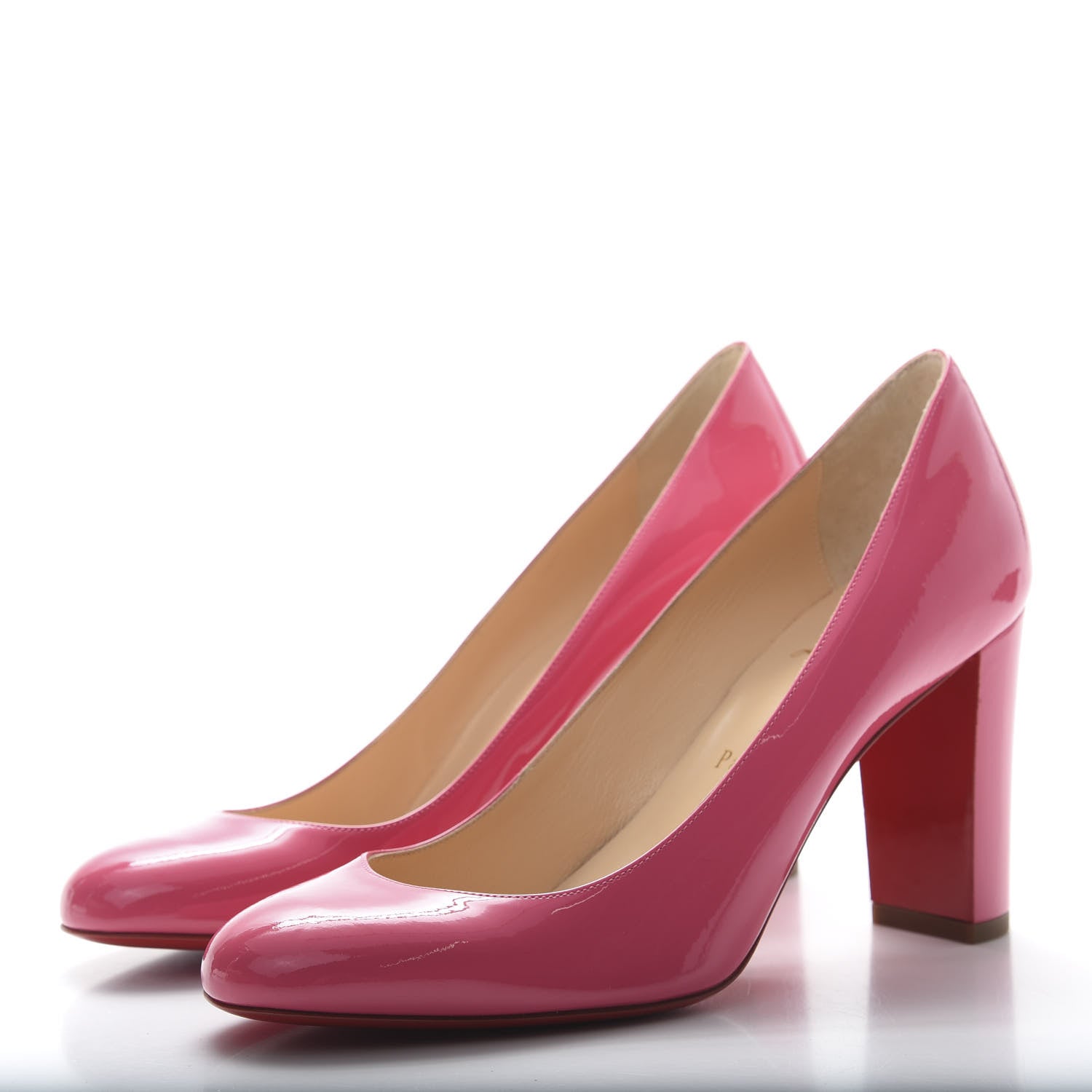 Christian Louboutin Patent Lady Gena 85 Pumps 38 Pink 3 of 8