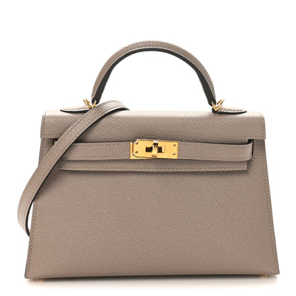 Hermes Epsom Mini Kelly Sellier 20 Gris Asphalte 1 of 11