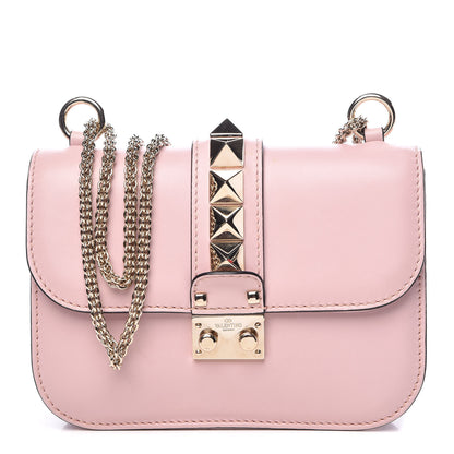 Valentino Garavani Vitello Small Glam Lock Rockstud Flap Water Rose 1 of 9