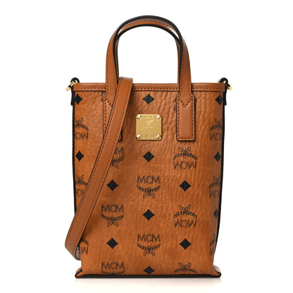 MCM Visetos X-Mini Aren Tote Cognac 1 of 8