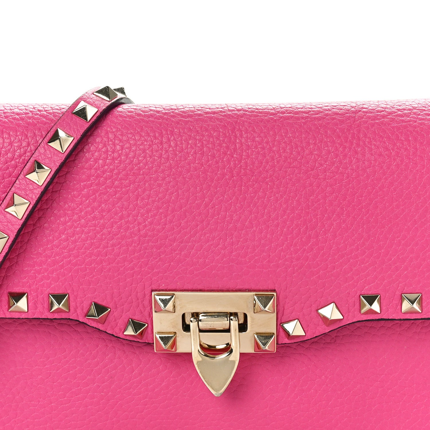 Valentino Garavani Pebbled Calfskin Medium Rockstud Flip Lock Crossbody Bag 7 of 13