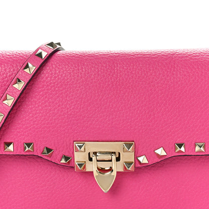 Valentino Garavani Pebbled Calfskin Medium Rockstud Flip Lock Crossbody Bag 7 of 13