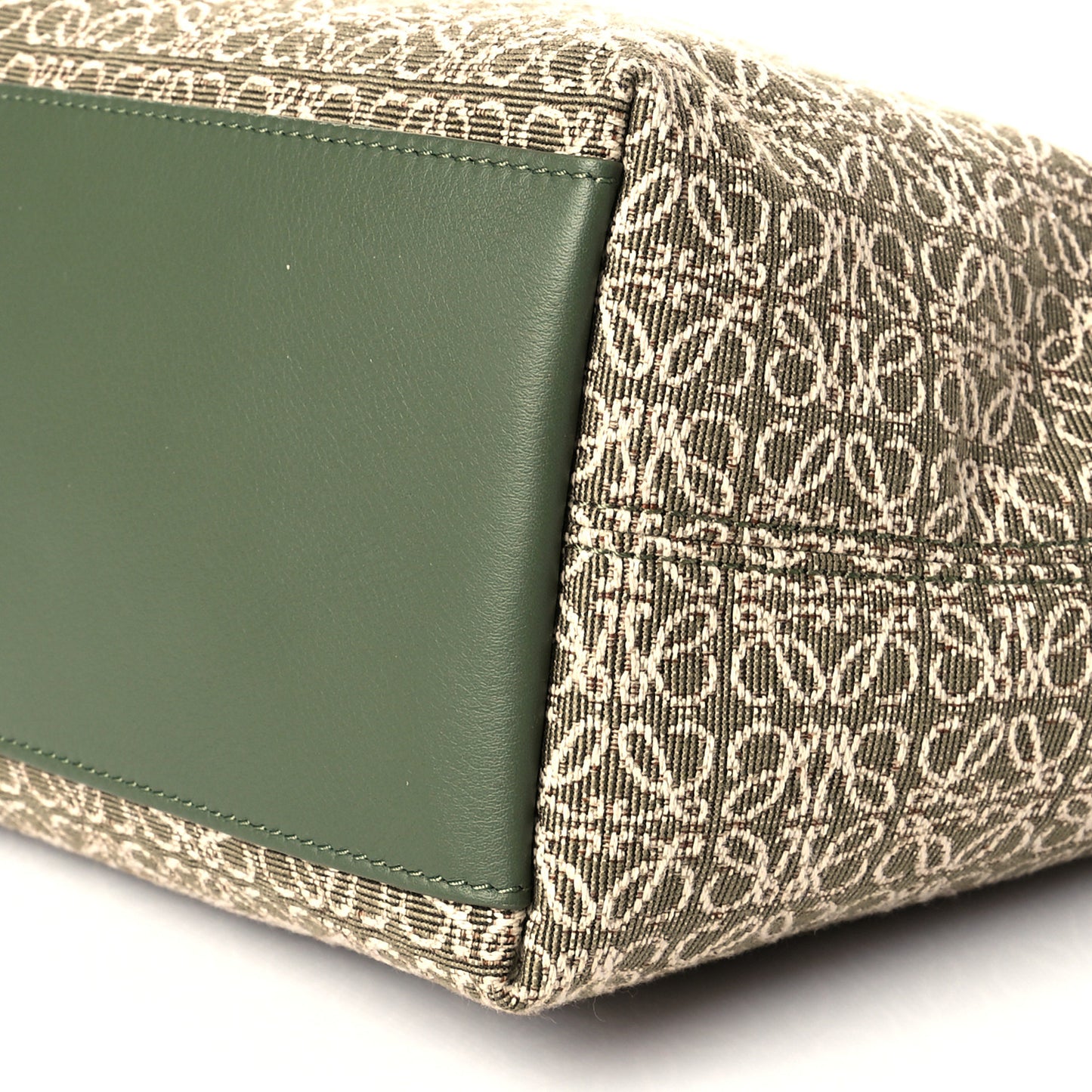 Jacquard Anagram Calfskin Small Cubi Bag Avocado Green