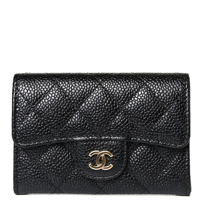 Chanel Caviar Quilted Flap Card Holder Black 1 of 9