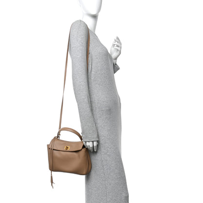 Balenciaga Natural Smooth Calfskin Mini Rodeo Top Handle Handbag Latte 2 of 11