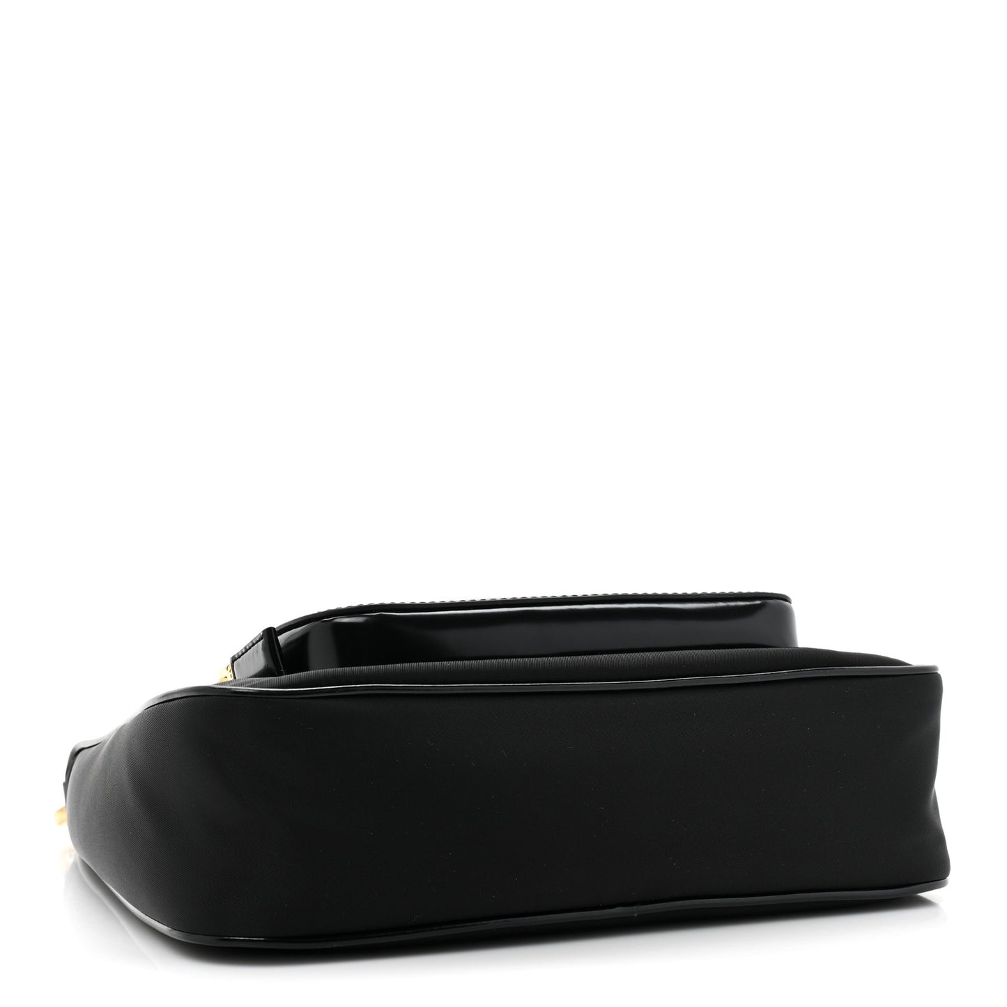 Re-Nylon Spazzolato Mini Pouch Pocket Shoulder Bag Black
