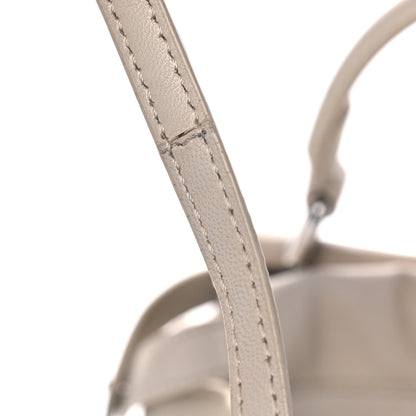 Fendi Nappa Lace Up Mini Peekaboo Iconic Satchel Bianco Carta 11 of 13