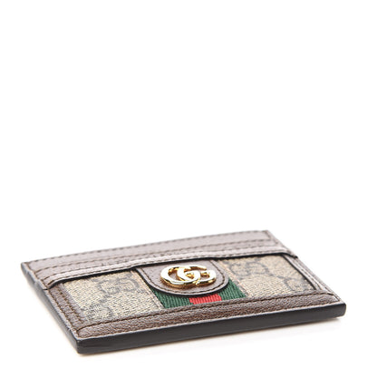 Gucci GG Supreme Monogram Ophidia Card Holder Brown 4 of 6
