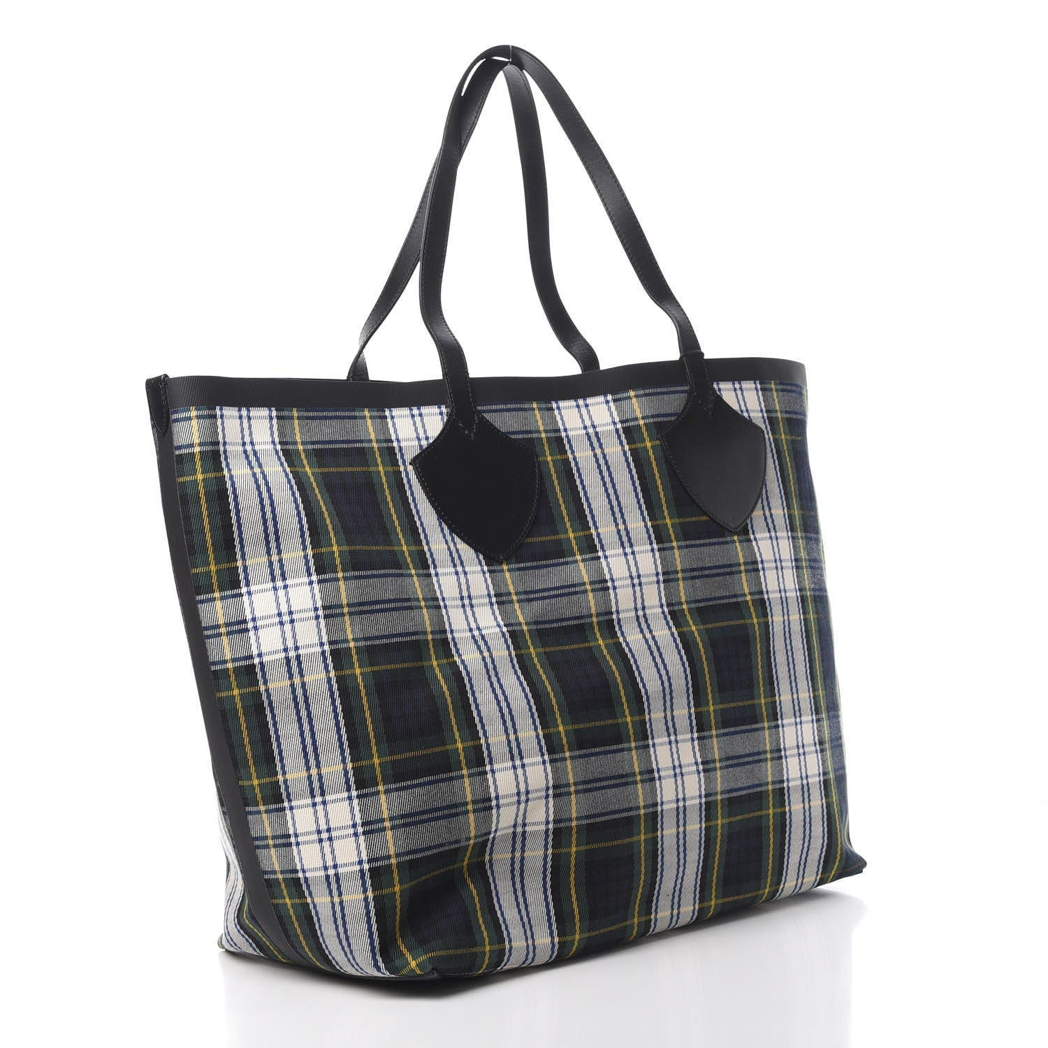 Burberry Vintage Check Extra Large The Giant Reversible Tote Blue Red 4 of 17