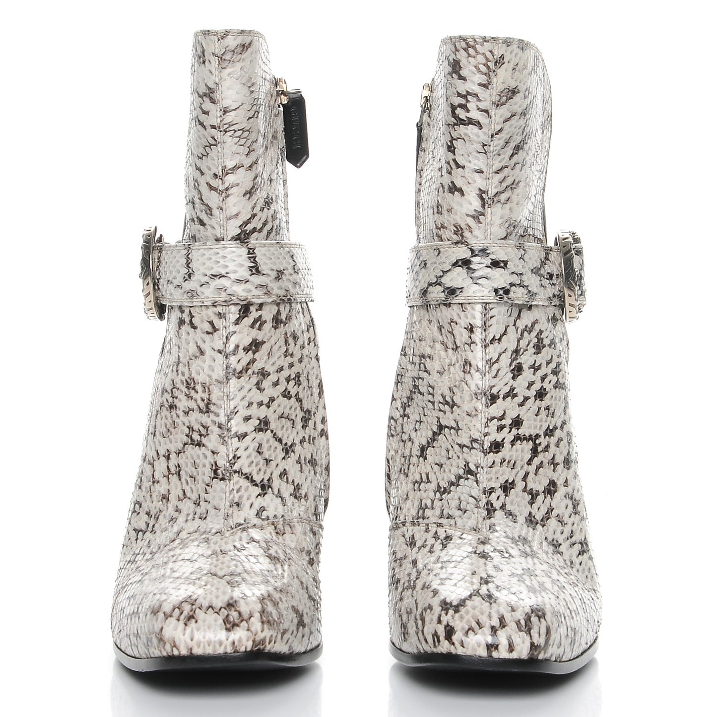 Elaphe Snakeskin Elizabeth Boots 39 Roccia Black