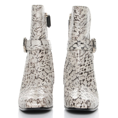 Gucci Elaphe Snakeskin Elizabeth Boots 39 Roccia Black 2 of 9