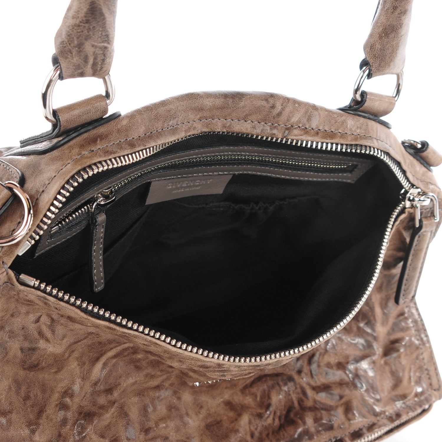 Givenchy Tumbled Sheepskin Medium Pandora Charcoal 5 of 8