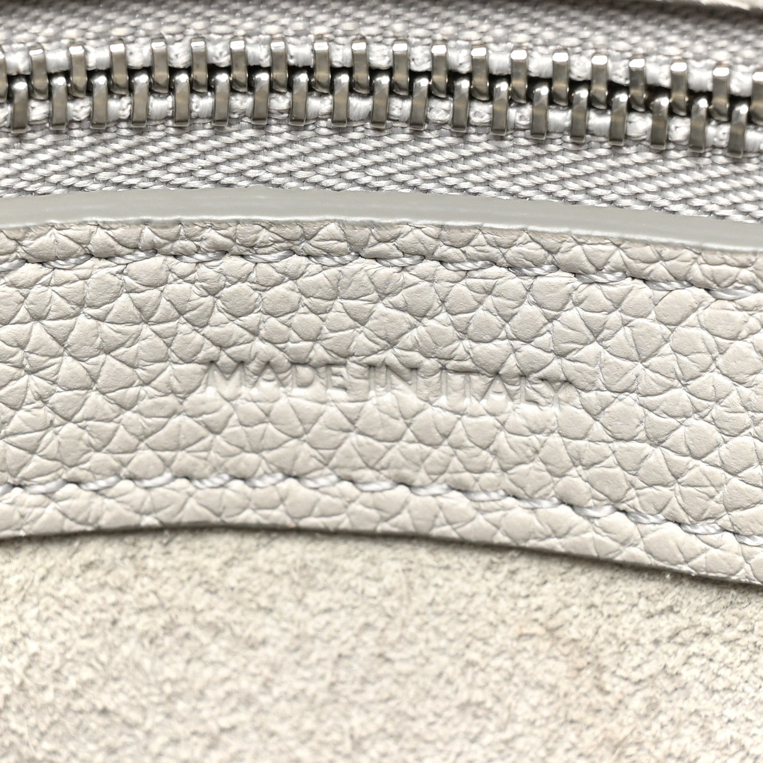 Celine Soft Grained Calfskin Small Belt Cabas Phantom Mineral 7 of 16