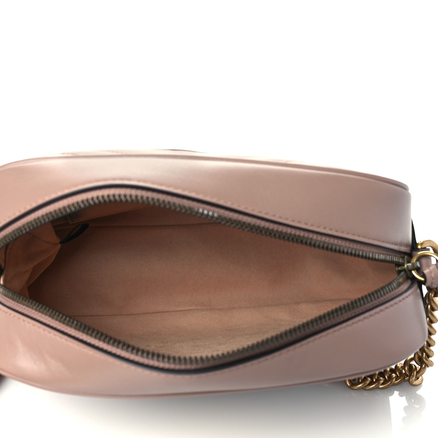 Gucci Calfskin Matelasse Small GG Marmont Chain Shoulder Bag Porcelain Rose 5 of 11