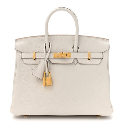 Hermes Togo Birkin 25 Gris Pale 1 of 11