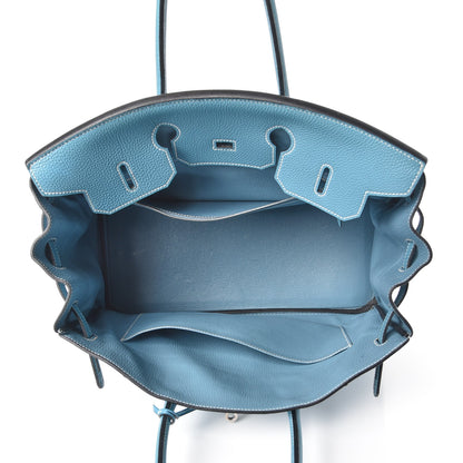 Hermes Togo Birkin 35 Blue Jean 8 of 38