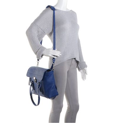 3.1 Phillip Lim 3.1 Medium Pashli Satchel Cobalt Blue 2 of 9