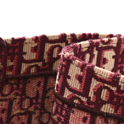 Christian Dior Oblique Large Book Tote Burgundy Multicolor 11 of 11