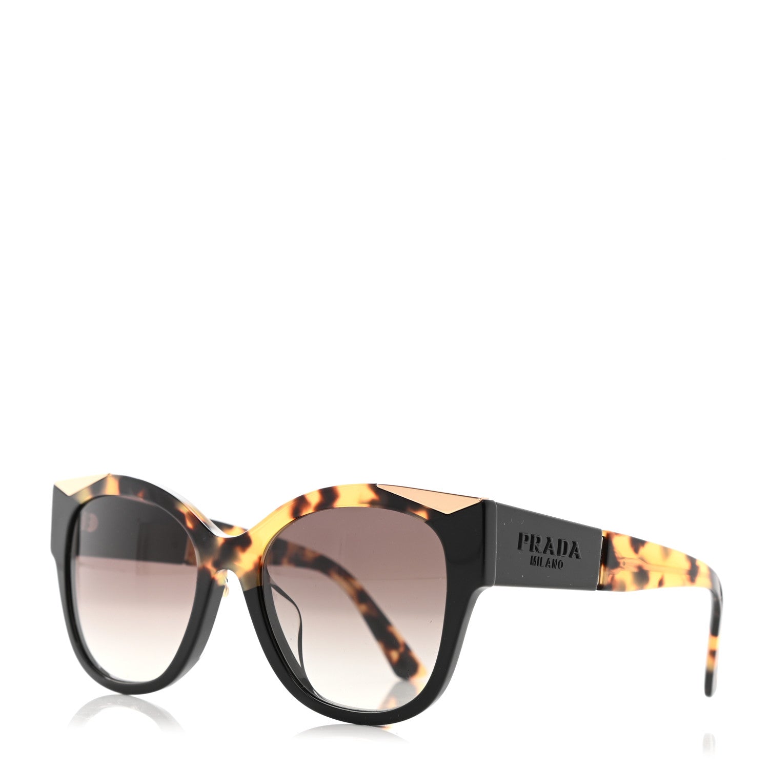 Prada Sunglasses SPR 02W Black Tortoise 1 of 7