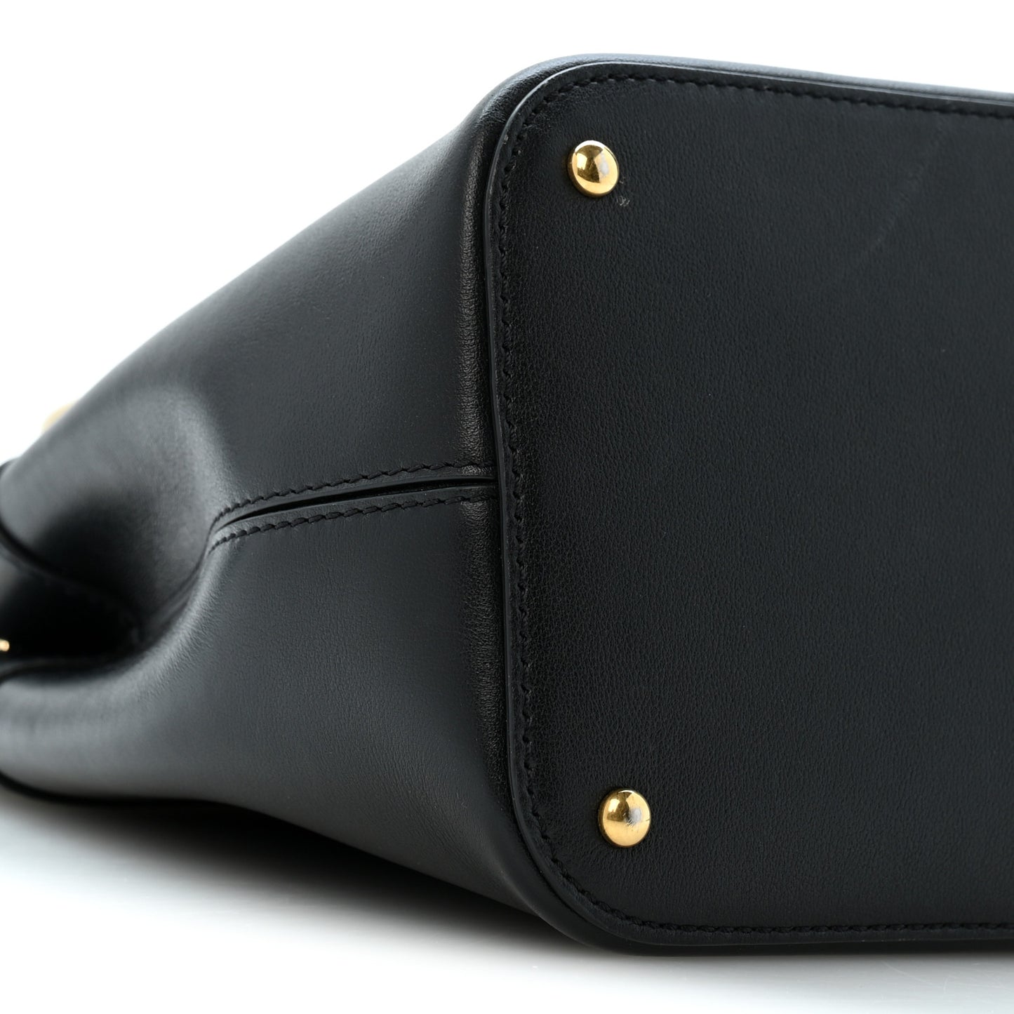 Nappa Vlogo Bucket Bag Black