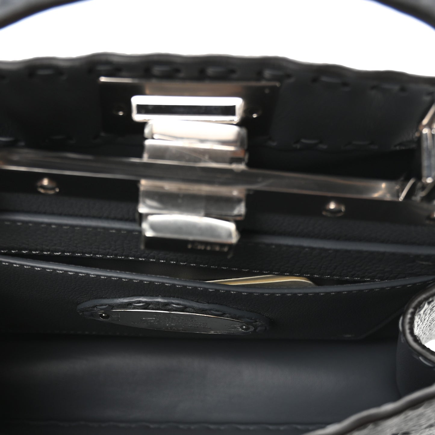 Cuoio Romano Selleria Chamois Small Peekaboo I SEE U Satchel Real Tempesta