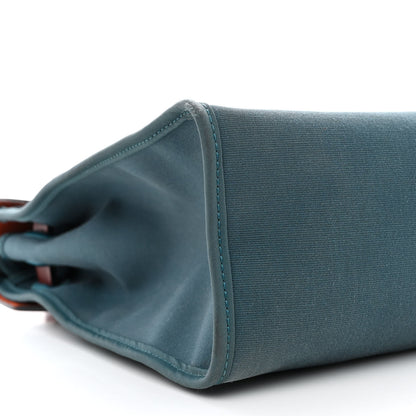Hermes Vache Hunter Toile Militaire Herbag Zip 31 PM Bleu Agate Rouge H 11 of 15