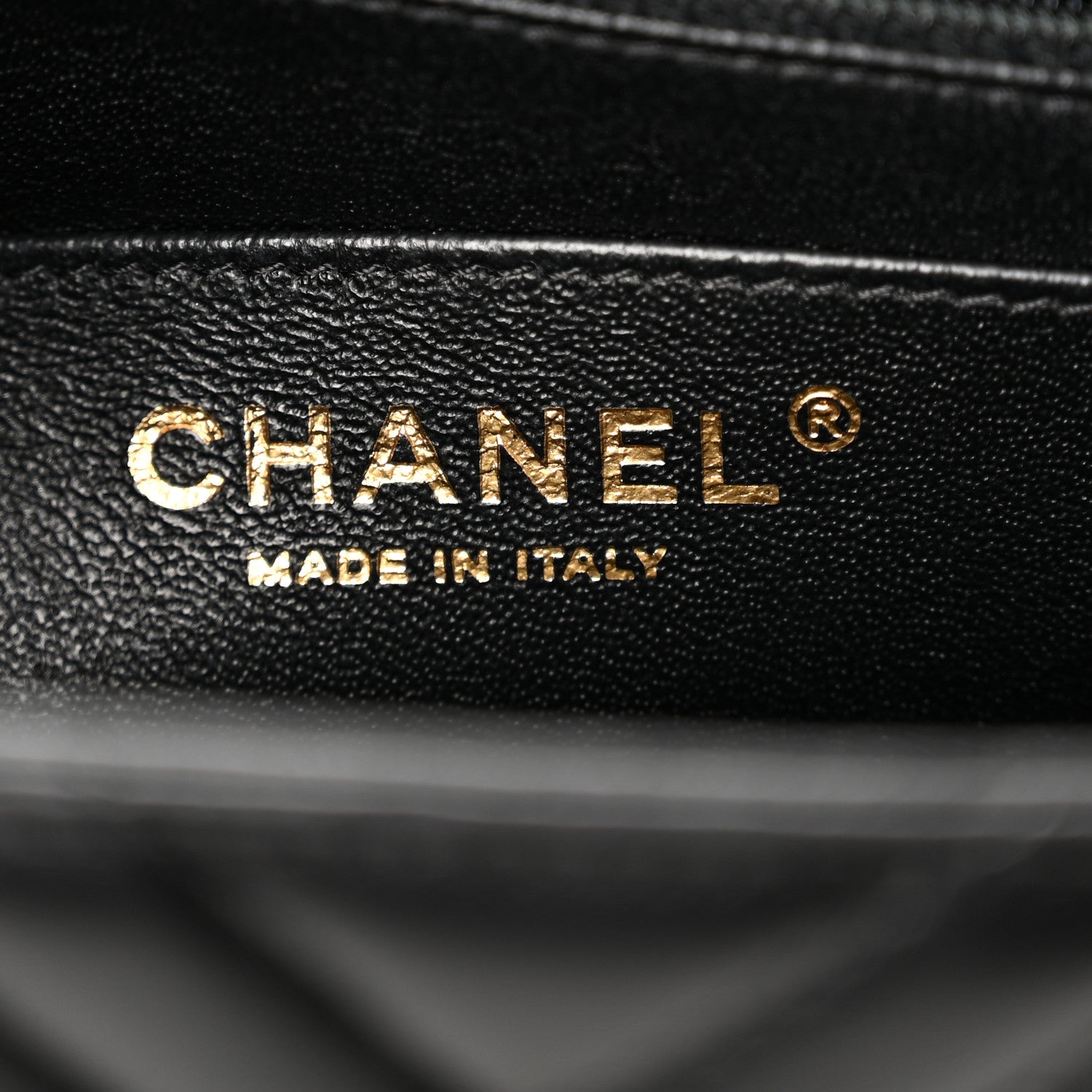 Chanel Lambskin Chevron Quilted Mini Square Flap Black 6 of 11