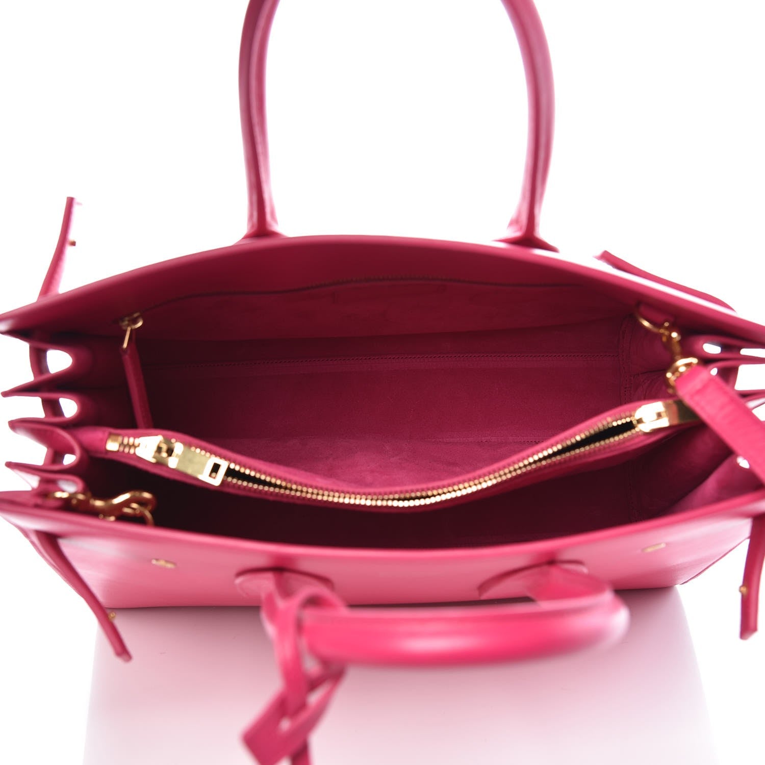 Saint Laurent Calfskin Small Sac De Jour Bubblegum 5 of 10