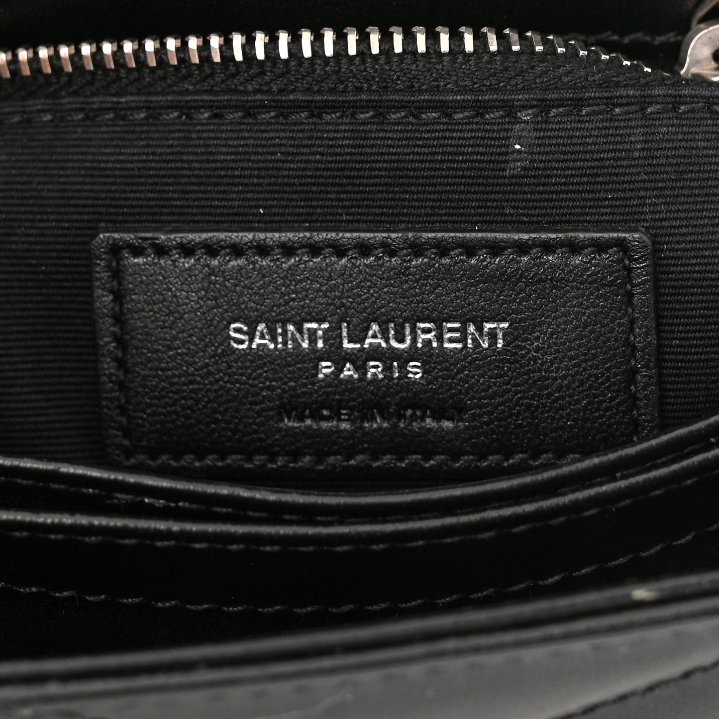 Calfskin Y Quilted Monogram Toy Loulou Crossbody Bag Black