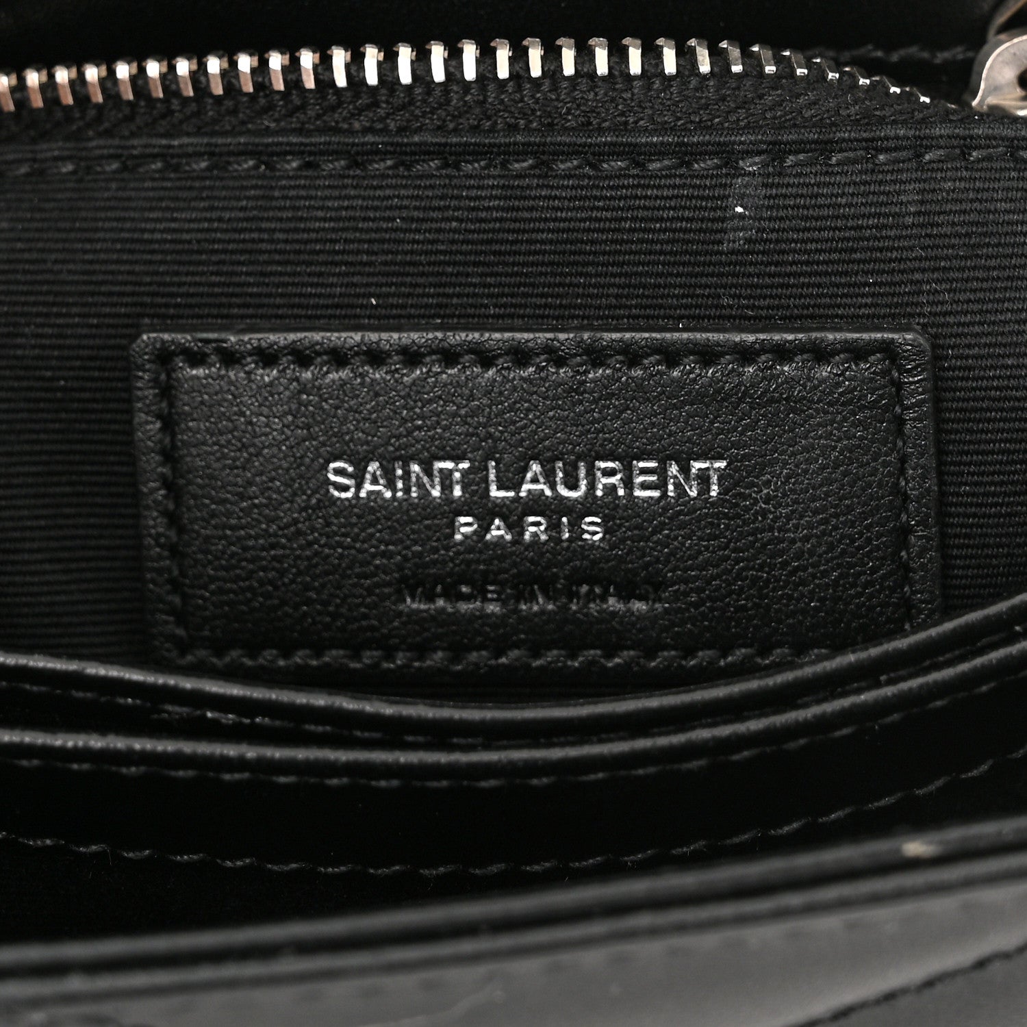 Saint Laurent Calfskin Y Quilted Monogram Toy Loulou Crossbody Bag Black 7 of 15