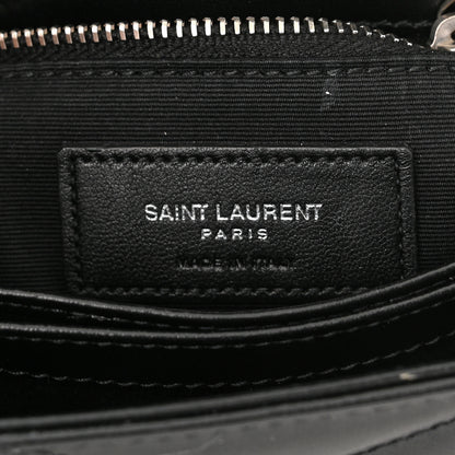 Saint Laurent Calfskin Y Quilted Monogram Toy Loulou Crossbody Bag Black 7 of 15