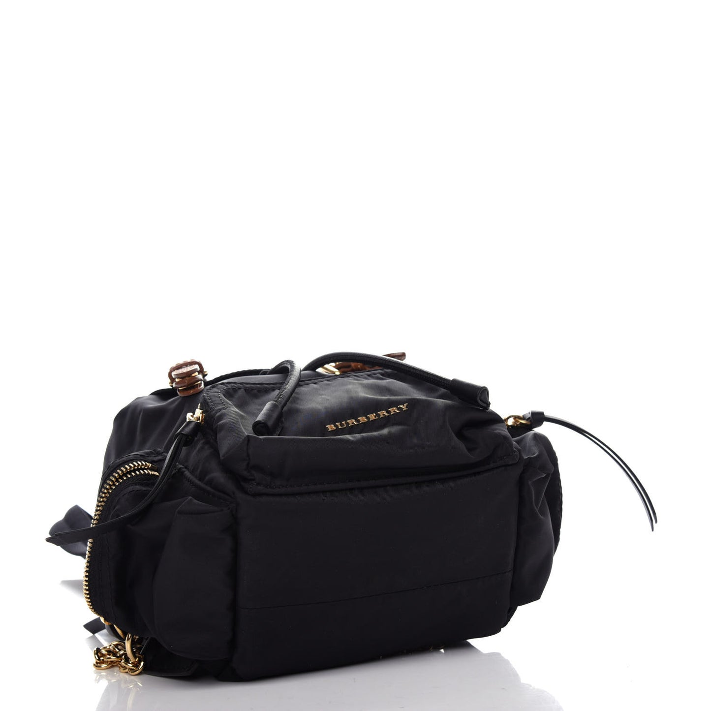Nylon Small Rucksack Backpack Black