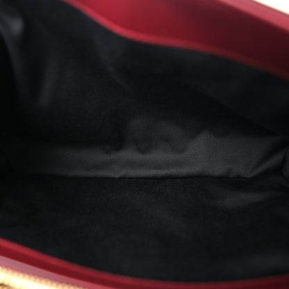 Saint Laurent Calfskin Y Quilted Monogram Medium Loulou Chain Satchel Rouge Legion 5 of 11