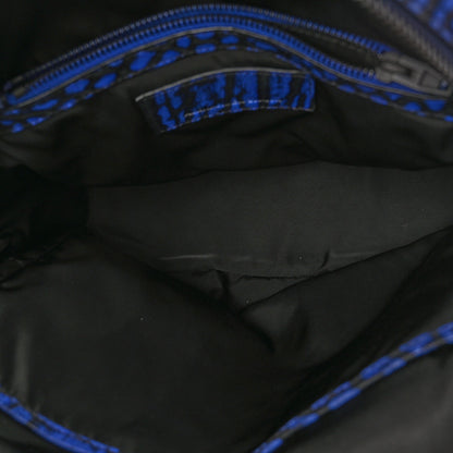 Alexander Wang Pebbled Lambskin Dumbo Backpack Matte Black Hardware Blue 5 of 9